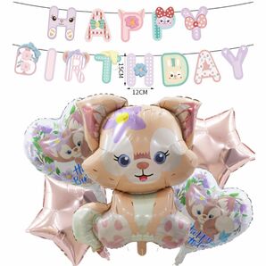 リーナベルバルーンセット 女の子誕生日飾り風船