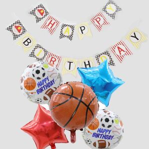 バスケットボール男の子誕生日バルーンセットお祝い風船