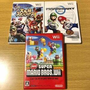 大乱闘スマッシュブラザーズX Wii、マリオカートWii、Newスーパーマリオブラザーズ Wii