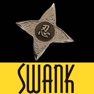 1642★スワンク★ピンズ★手裏剣★シルバー★ピンバッチ★PINSボタン★三越伊勢丹取扱いブランド★SWANK★swank★新品★本物