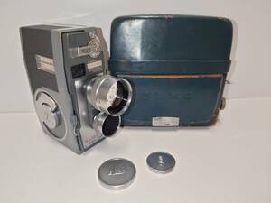 89464AC[ELMO:8mm film ] Elmo 8-V 8 millimeter film camera * volume on operation Junk 