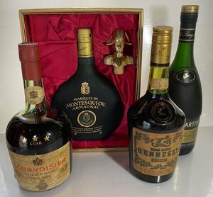 古酒　未開栓　その3　REMY MARTIN・ヘネシーなど　ブランデー　4本　検：コニャック　ビンテージ　年代物　V.S.O.P　ナポレオン