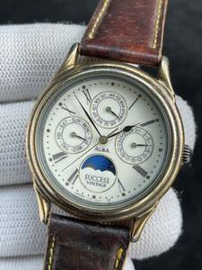  наручные часы SEIKO Seiko ALBA V33F-6A10 moon phase sakses Vintage б/у товар 