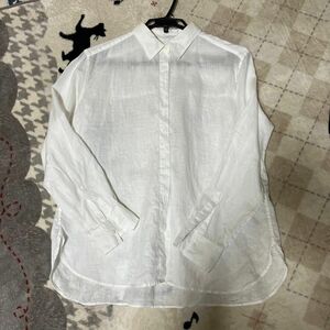 ユニクロ　麻100 シャツ　XL 昨年購入