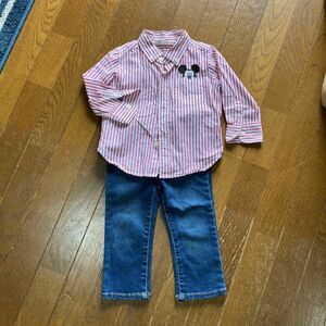 baby GAP シャツ、デニム　セット　90