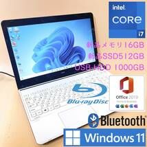 [最強i7+新品メモリ16GB+新品SSD512GB+HDD1TB] NEC Lavie Intel core i7-4702MQ/Windows11Pro/office2019 H&B/Blu-Ray/Webcam/USB3.0/BLT_画像1