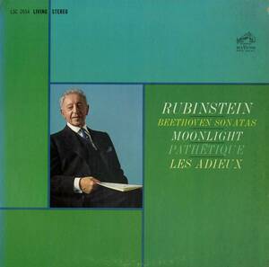 A00536957/LP/アルトゥール・ルービンシュタイン「Beethoven / Sonatas Moonlight Pathetique Les Adieux」