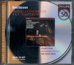 D00149957/CD/クラウディオ・アラウ「ベートーヴェン：Piano Concertos 4&5 Emperor」