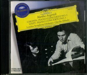 D00153469/CD/マルタ・アルゲリッチ「ショパン/リスト：Piano Concerto No.1 / Piano Concerto No.1」