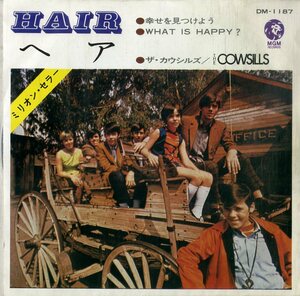 C00196531/EP/ザ・カウシルズ(THE COWSILLS)「Hair:OST ヘア/What Is Happy? 幸せを見つけよう (1969年・DM-1187・ロックンロール)」