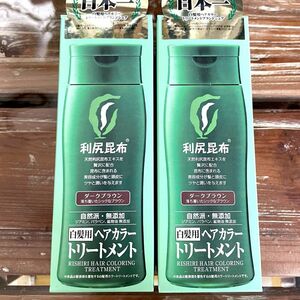 利尻ヘアカラートリートメント ダークブラウン　2個セット　新品未開封　最安値