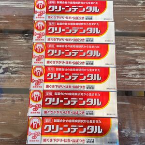 消費期限2026〜　クリーンデンタル　大容量！　トータルケア　100g×6本　歯磨き粉　新品未開封　最安値