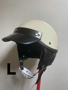 ショーティー L 57－59 ヘルメット　ポリヘル　ハーフ　半ヘル　レトロ