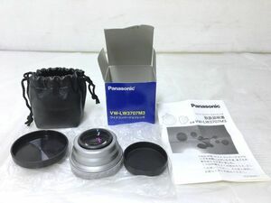 O2-098◆Panasonic パナソニック ワイドコンバージョンレンズ 光学機器 VW-LW3707M3 (箱損傷有り) 現状品