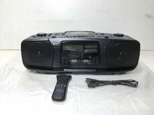 Q1-003*SONY Sony radio-cassette DoDeCaHORNdoteka horn junk audio equipment CFD-900 (/ approximately size W650xH200xD270mm/ approximately 10kg) present condition goods 