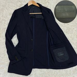  ultimate beautiful goods top class leather tag joru geo Armani GIORGIO ARMANI tailored jacket summer single piping spring summer navy black tag 