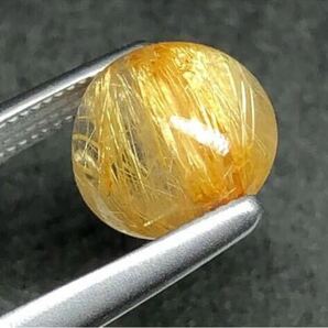 3325【絶品！埋め尽くし系】1.95ct天然タイチンゴールデンルチルクォーツ  ブラジル産ルース rutile quartzの画像3