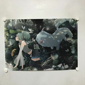 A71276 ◆初音ミク こっち向いて Baby/Yellow アニメイト特典 A2サイズ ポスター ★5点以上同梱で送料無料★