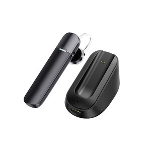 Bluetooth earphone mice stand Ver5.1 black hands free telephone call in car. telephone call .Type-C charge case attaching seiwaBTE201