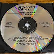 シール帯 CD ジョージ・シアリング GEORGE SHEARING MORE GRAND PIANO 日本語解説有り ディスク良好 87年_画像3