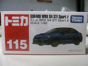 No.115 スバル WRX S4 STI Sport ＃ （箱） （1/62スケール トミカ 158554）