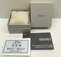 稼動品 SEIKO セイコー PROSPEX プロスペックス V157-0DP0 デイト ネイビー文字盤 ソーラー 腕時計 メンズ ケースのみ　箱有 保証書あり_画像7