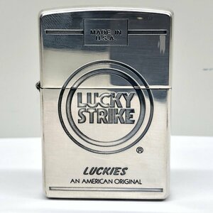 ３２【未使用】ラッキーストライク　ZIPPO　ジッポ　喫煙具 　コレクション　本体のみ　動作未確認