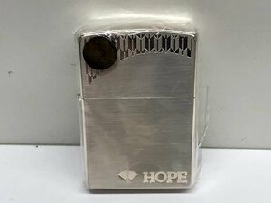 37【未使用】ホープ　HOPE　ZIPPO　ジッポ　オイルライター　タバコ　喫煙具　本体のみ　火花確認済