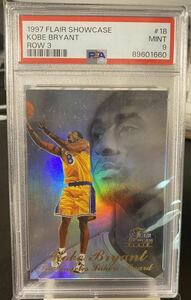 1997-98 Flair Showcase Row3 Kobe Bryant PSA 9 Lakers