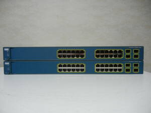 《》【中古】2台SET Cisco WS-C3560G-24TS-E Catalyst 3560Gシリーズ 初期化