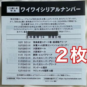 椎名林檎 放生会 ワイワイシリアルナンバー （生）林檎博'24チケット先行受付 ２枚