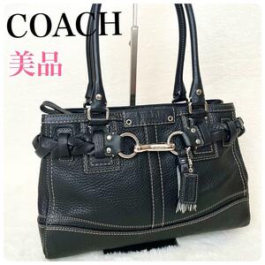 COACH コーチ キャリーオール ショルダーバッグ ハンドバッグ 肩掛け 黒