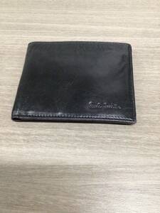 Paul Smith GENUINE LEATHERウォレット 小銭入れなし 二つ折 財布ジェニュイン レザー ポールスミス