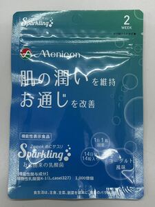 メニコン 2week めにサプリ Sparkling お米由来の乳酸菌 ヨーグルト風味 1袋 乳酸菌 K-1(L.casei327) 機能性表示食品 炭酸 タブレット