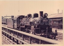 S10071【古い 鉄道 写真】蒸気機関車 C50-154 ◇昭和47年 ※電車 路面電車 市電 都電 蒸気機関車 SL_画像1
