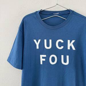 80's YUCK FOU ロゴ Tシャツ ビンテージ FUCK YOU メッセージ パロディー ジョーク