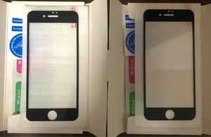 iPhone 6/6s/7/8/SE2/SE3世代対応9Hガラスフィルム2枚　