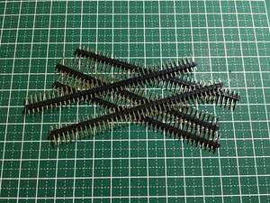 [ new goods ] pin header (2.54mm pitch single 40pin) 20 piece header pin _ pin header 1 row 40PINx20_ [ pursuit equipped ]