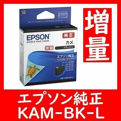 KAM-BK-L 純正 増量タイプ ブラック カメ 推奨使用期限2年以上 KAM BK L