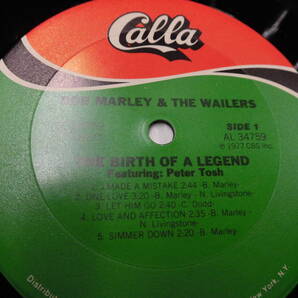 輸入盤LP BOB MARLEY AND THE WAILERS/THE BIRTH OF A LEGEND FEATURING PRTER TOSHの画像2