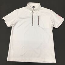 OAKLEY オークリー ゴルフウェア スポーツウェア 半袖ポロシャツ スカルロゴ刺繍 メンズ サイズXL ホワイト_画像8