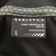 OAKLEY オークリー ゴルフウェア スポーツウェア 半袖ポロシャツ 刺繍ロゴ メンズ サイズL ブラック_画像4