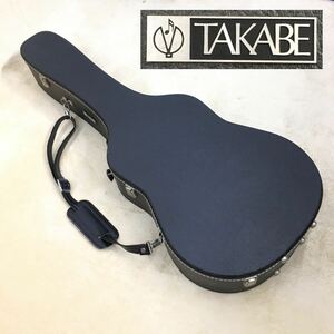 TAKABE タカベ ギター 弦楽器 洋楽器 ハードケース ショルダーベルト付属 鍵なし ブラック 黒