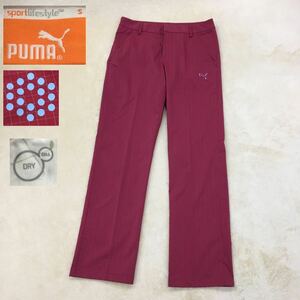 PUMA GOLF プーマ ゴルフウェア スポーツライフスタイル ドライセル 速乾パンツ チェック スラックス 刺繍ワンポイント メンズ サイズS