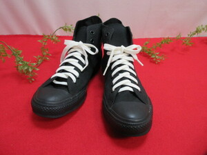 【OL122/6】CONVERSE/コンバース　メンズ　ハイカット　スニーカー　ブラック　28ｃｍ