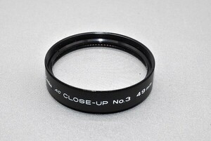 #1496fj ★★ 【送料無料】Kenko ケンコー AC CLOSE-UP No3 49mm 汚れアリ★★