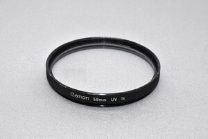 #1578fj ★★ 【送料無料】Canon uv 1x 58mm コーディング剥がれ有 ★★