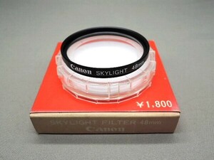 #1358fi ★★ 【送料無料】箱・ケース付 Canon SKYLIGHT 48mm ★★