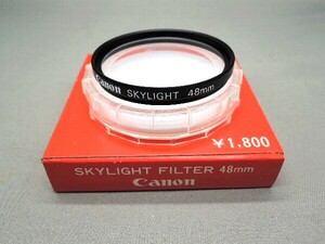 #1345fi ★★ 【送料無料】箱・ケース付 Canon SKYLIGHT 48mm ★★