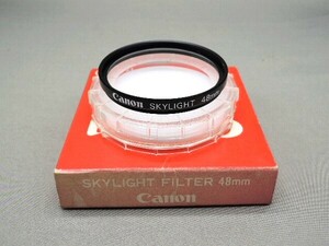 #1348fi ★★ 【送料無料】箱・ケース付 Canon SKYLIGHT 48mm ★★